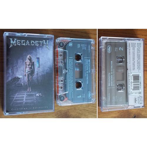 Megadeth K7 Audio Cassette Tape " Countdown To Extinction " 1992 Ma... on Productcaster.