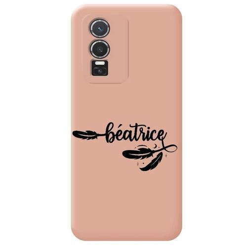 Coque Rose Vivo Y76 Avec Votre Prenom 6 Plume on Productcaster.