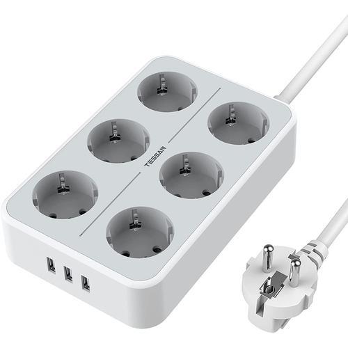 TESSAN Multiprise USB, Bloc Multiprise Electrique avec 6 Prises und... on Productcaster.