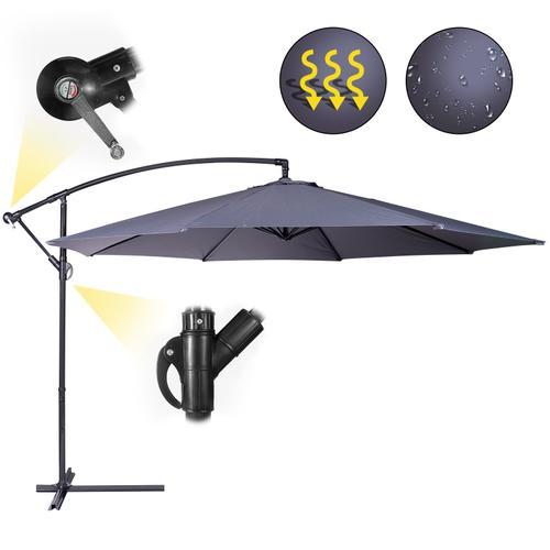 Miadomodo Parasol Déporté - Ø 3 M, Inclinable, Protection Uv 30+, ... on Productcaster.