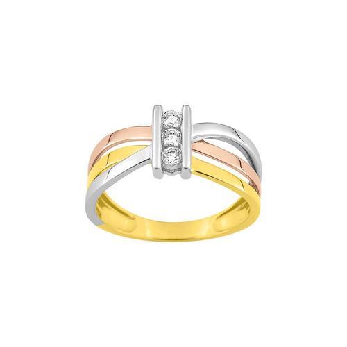 Bague Femme - Oxyde De Zirconium - Or 18 Carats on Productcaster.