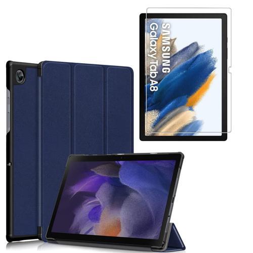 Coque Smart Bleu Premium Pour Samsung Galaxy Tab A8 10.5 2021 X205/... on Productcaster.