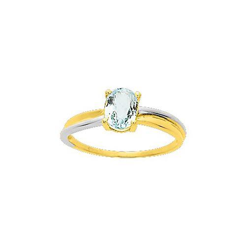 Bague Femme - Aigue Marine - Or 18 Carats on Productcaster.