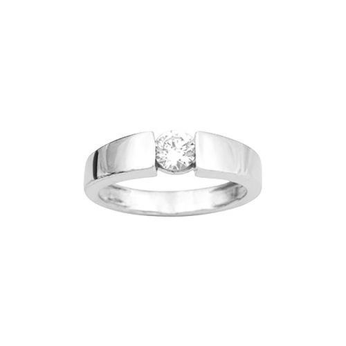 Bague Femme - Oxyde De Zirconium - Or 9 Carats on Productcaster.