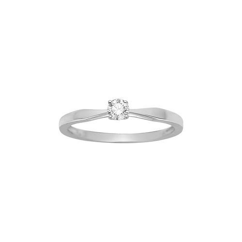 Bague Femme - Or 18 Carats - Diamant 0,14 Carats on Productcaster.