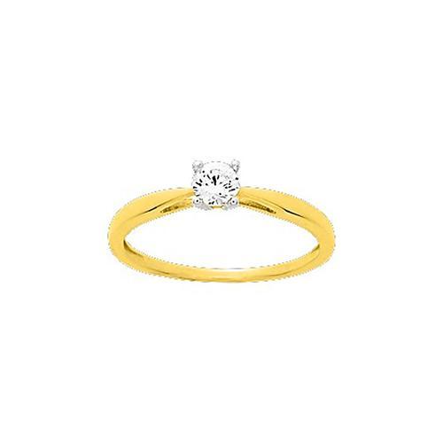 Bague Femme - Or 18 Carats - Zirconium 0.30 Ct on Productcaster.