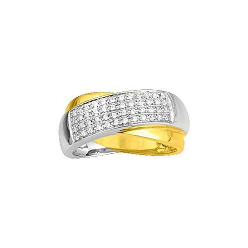 Bague Femme - Oxyde De Zirconium - Or 18 Carats on Productcaster.