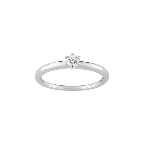 Bague Solitaire Femme - Oxyde De Zirconium - Or 9 Carats on Productcaster.