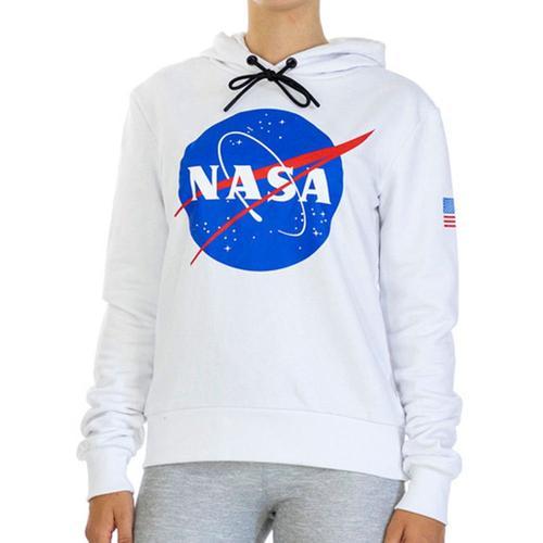 Sweat Capuche Blanc Femme Nasa 80h on Productcaster.