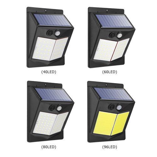 Lampe Solaire D'extérieur À 40/60/80/96led, 3 Modes D'éclairage, Ap... on Productcaster.