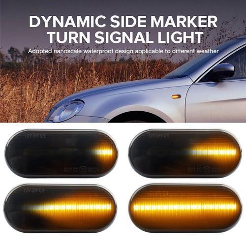 Marqueur De Garde-Boue Led Avec Lentille Fum?E Pour Vw Ambre Dynami... on Productcaster.