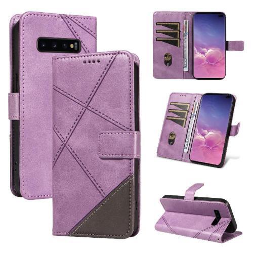 Flip Étui Pour Samsung Galaxy S10 Plus Avec Couture Diamant Et Fent... on Productcaster.