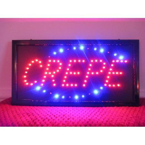 Enseigne Lumineuse Led Motif Crepe , Neuve Pour Commerce, on Productcaster.