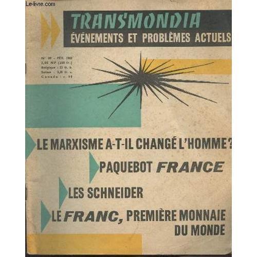 Trans Mondia, Événements Et Problèmes Actuels - N°89 Fév. 1962 - Co... on Productcaster.