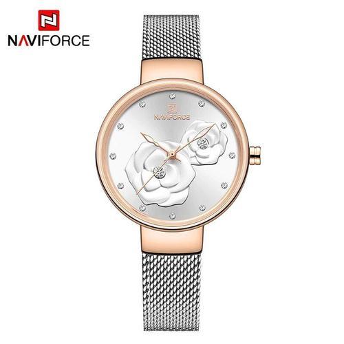 Naviforce-Montre En Maille D'acier Inoxydable Pour Femme,Montres Ét... on Productcaster.