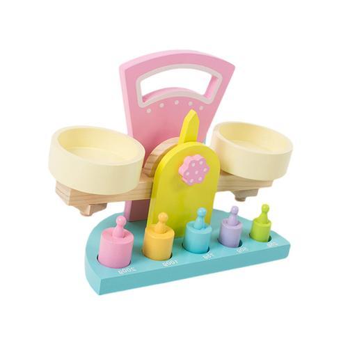 Jouet Éducatif Montessori, Petit Balance En Bois, Avec Poids, Pour ... on Productcaster.