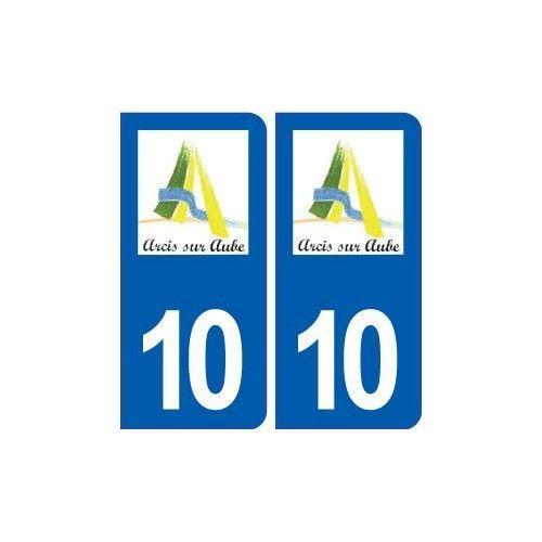 10 Arcis-Sur-Aube Logo Ville Autocollant Plaque Stickers - Arrondis on Productcaster.