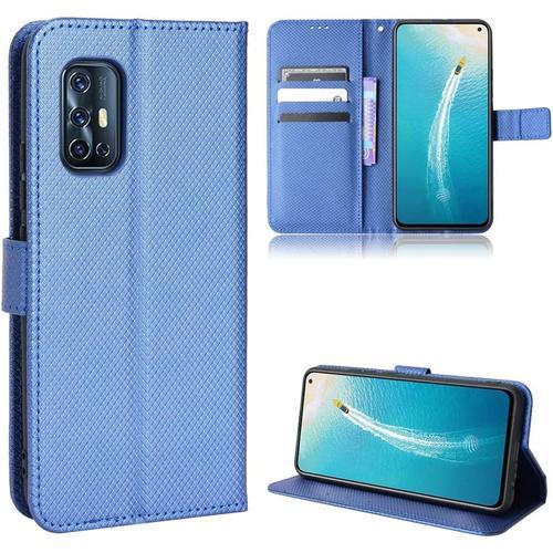 Coque Pour Vivo V17 Étui À Rabat En Cuir Pu Portefeuille Housse Sim... on Productcaster.