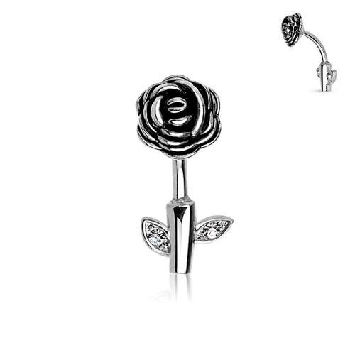 Piercing Nombril Acier Chirurgical Tige Rose on Productcaster.