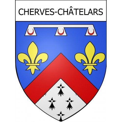 Cherves-Châtelars 16 Ville Stickers Blason Autocollant Adhésif - 4 Cm on Productcaster.