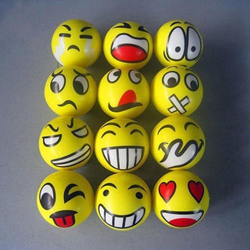 Balles Anti-Stress Grimace Smiley, 5 Pièces De 7.6cm, En Mousse Sou... on Productcaster.