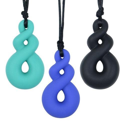 Collier À Mâcher En Silicone De Qualité Alimentaire, Pour Garçons E... on Productcaster.