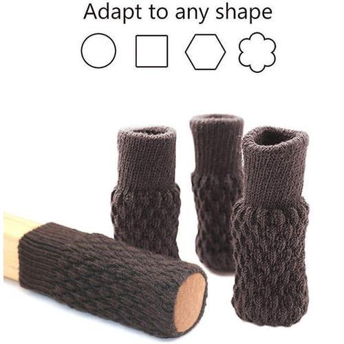 Lot De 4 Chaussettes Tricotées Pour Pieds De Chaise Ou De Table, Co... on Productcaster.