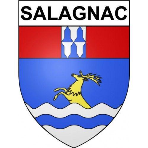 Salagnac 24 Ville Stickers Blason Autocollant Adhésif - 8 Cm on Productcaster.