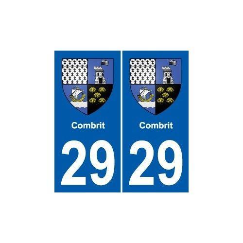 29 Combrit Logo Autocollant Plaque Stickers Ville - Droits on Productcaster.