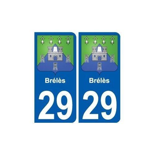 29 Brélès Blason Autocollant Plaque Stickers Ville - Arrondis on Productcaster.