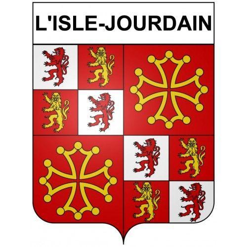 L'isle-Jourdain 32 Ville Stickers Blason Autocollant Adhésif - 17 Cm on Productcaster.