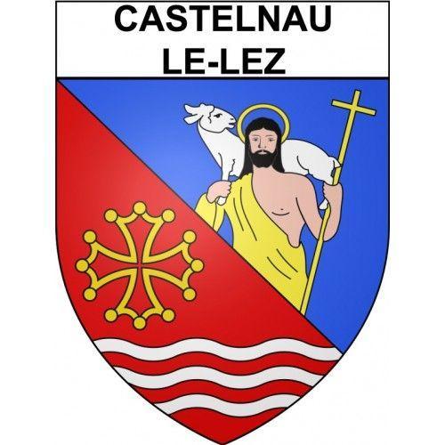 Castelnau-Le-Lez 34 Ville Stickers Blason Autocollant Adhésif - 12 Cm on Productcaster.