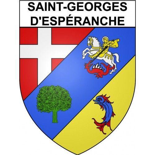 Saint-Georges-D'espéranche 38 Ville Stickers Blason Autocollant Adh... on Productcaster.