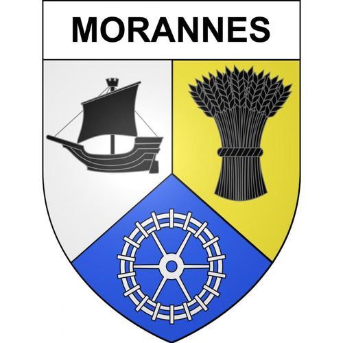 Morannes 49 Ville Sticker Blason Écusson Autocollant Adhésif - 17 Cm on Productcaster.