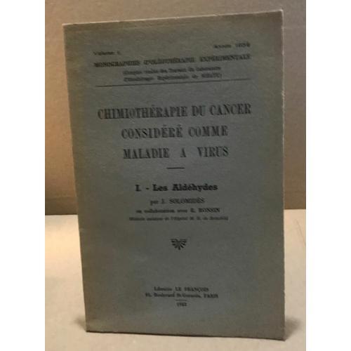 Chimiothéapie Du Cancer Considéré Comme Maladie À Virus / 1 : Les A... on Productcaster.