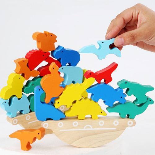 Jouets Montessori Pour Bébés, Blocs D'équilibrage En Bois, Jeux De ... on Productcaster.