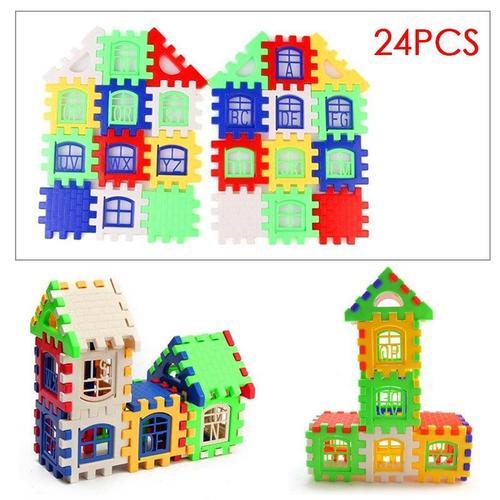 Puzzle De 24 Pièces Pour Enfants, Blocs De Construction En Plastiqu... on Productcaster.