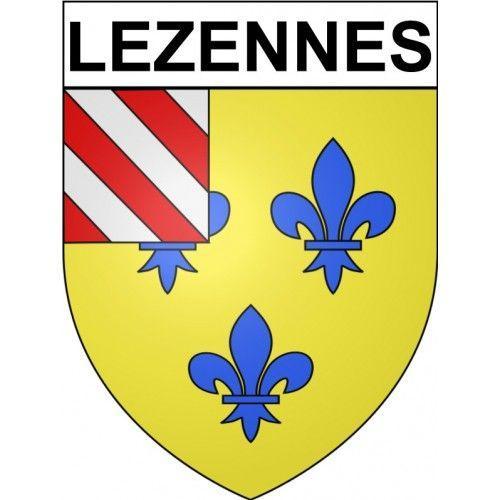 Lezennes 59 Ville Stickers Blason Autocollant Adhésif - 4 Cm on Productcaster.