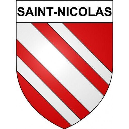 Saint-Nicolas 62 Ville Stickers Blason Autocollant Adhésif - 4 Cm on Productcaster.