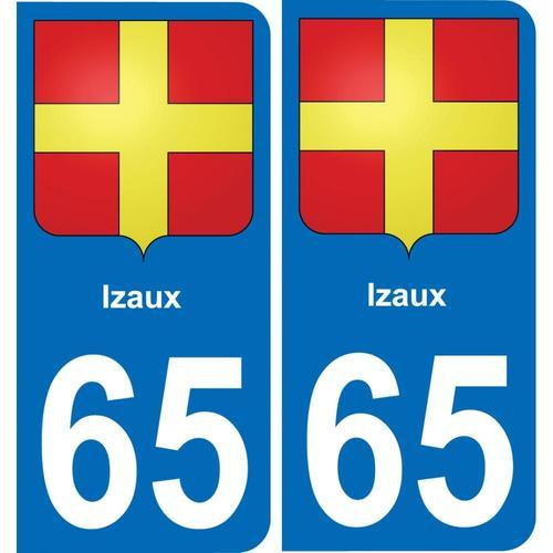 65 Izaux Autocollant Sticker Plaque Immatriculation Auto Ville - Ar... on Productcaster.