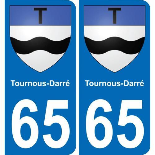 65 Tournous-Darré Autocollant Sticker Plaque Immatriculation Auto V... on Productcaster.