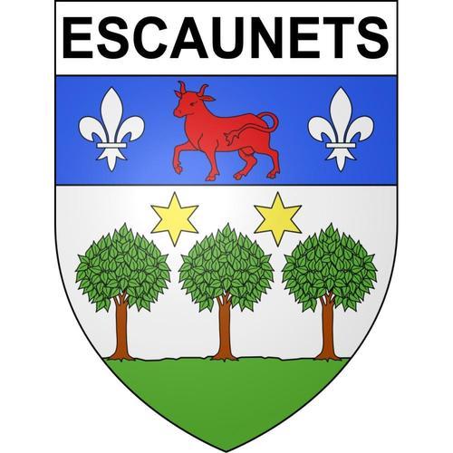 Escaunets 65 Ville Sticker Blason Écusson Autocollant Adhésif - 12 Cm on Productcaster.