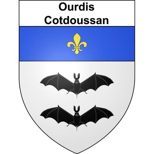 Ourdis-Cotdoussan 65 Ville Sticker Blason Écusson Autocollant Adhés... on Productcaster.