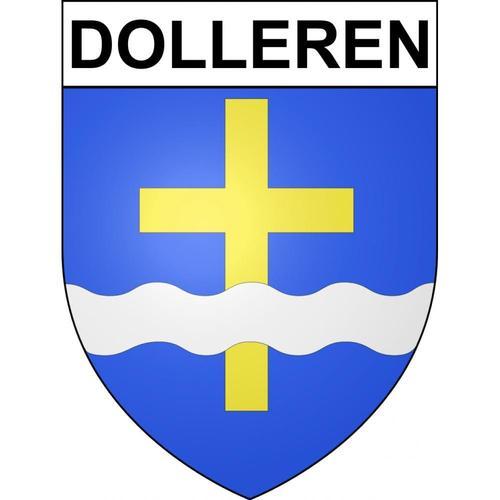 Dolleren 68 Ville Sticker Blason Écusson Autocollant Adhésif - 25 Cm on Productcaster.