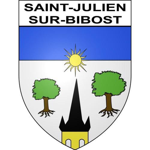 Saint-Julien-Sur-Bibost 69 Ville Sticker Blason Écusson Autocollant... on Productcaster.