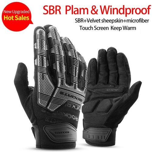 Gants De Cyclisme Thermiques Automne Hiver Gants Coupe-Vent Sbr Écr... on Productcaster.