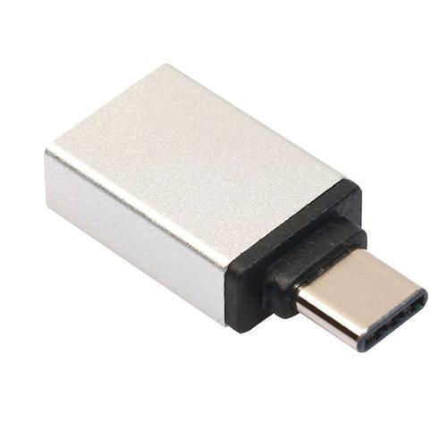 Adaptateur Type C Mâle Usb 3.0 Femelle couleur Argent on Productcaster.