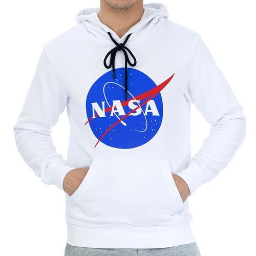 Sweat Capuche Blanc Homme Nasa 12h on Productcaster.