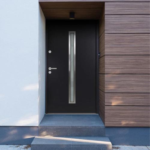 vidaXL Porte d'entrée Aluminium Anthracite 90x200 cm on Productcaster.