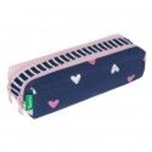 Trousse Tann's Suzie - Marine / Rose / Petit coeur (2S) - Rose on Productcaster.